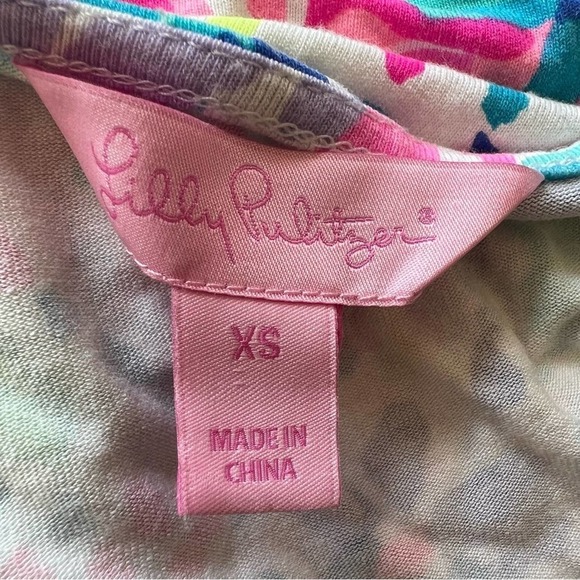 Lily Pulitzer Women's Madilyn Tie Dye Patterned Romper Size XS Blue 937 - Picture 13 of 15